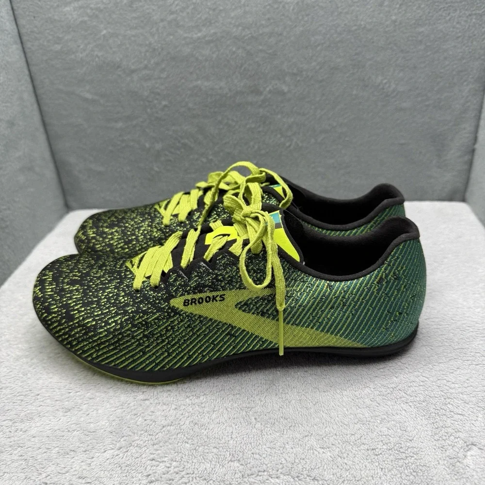 Brooks Mach 19 Spikeless Men's 6.5 D Cross Country Racing Shoes Green 110322